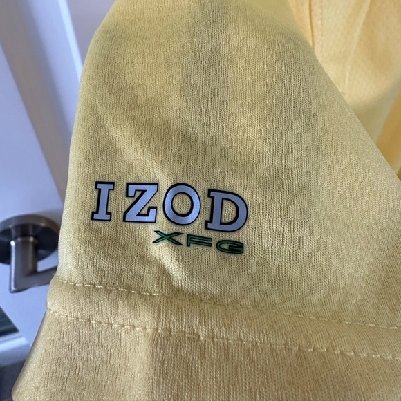 Men’s S Izod Sunshine Yellow Cool FX Golf Shirt - Picture 6 of 7